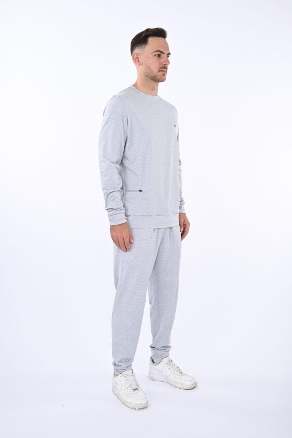 Platinum Heather Pullover with Hidden Pocket - Image 4