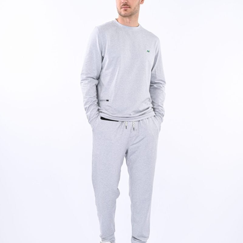 Platinum Heather Pullover with Hidden Pocket