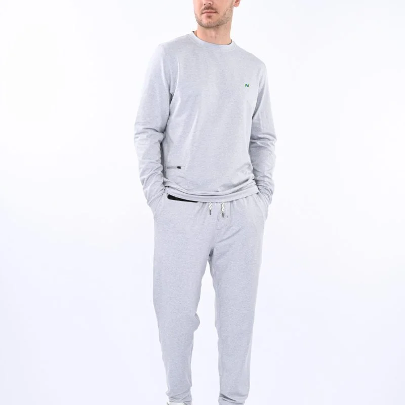 Platinum Heather Pullover with Hidden Pocket