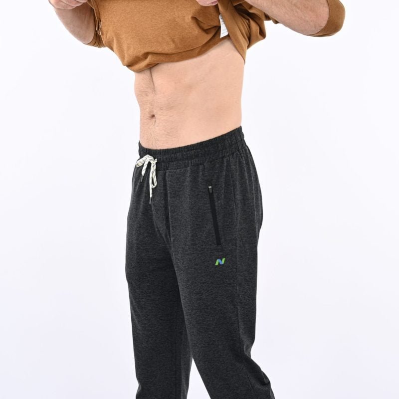 Charcoal Heather Drawstring Pants Classic