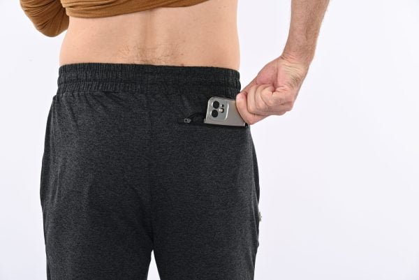 Charcoal Heather Drawstring Pants Classic - Image 4