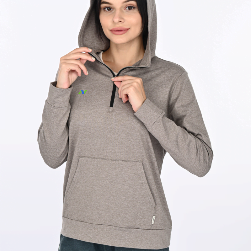 Gray Heather Hoodie with Front Pocket