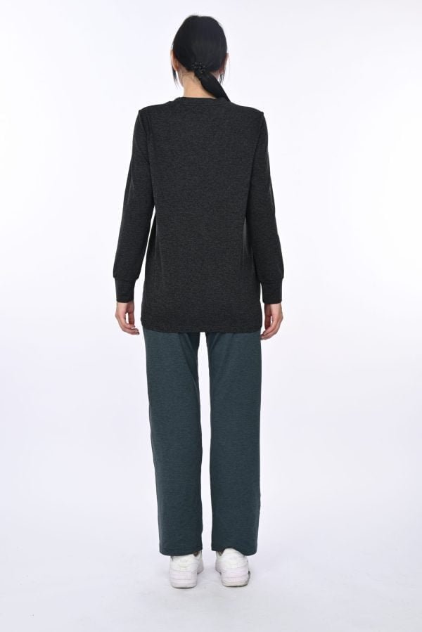 Charcoal Heather Pullover Classic - Image 4